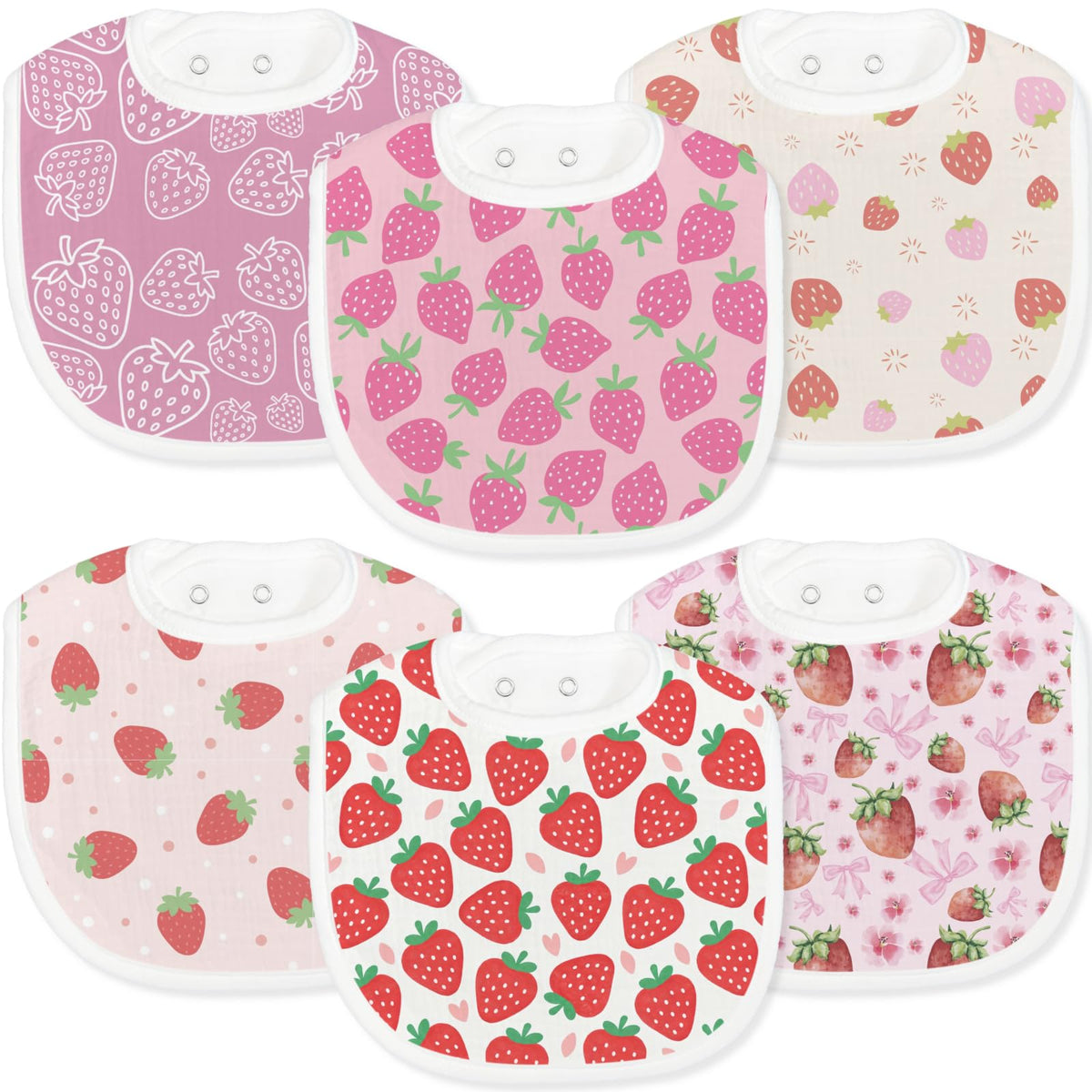 Baby Bibs for Baby Boys Girls 6-Pack