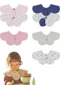 Konny Baby Bib 3/5/7-Pack Set, 360 ° Rotate, Soft and Absorbent Drooling for Toddler Boys Girls Baby Essentials