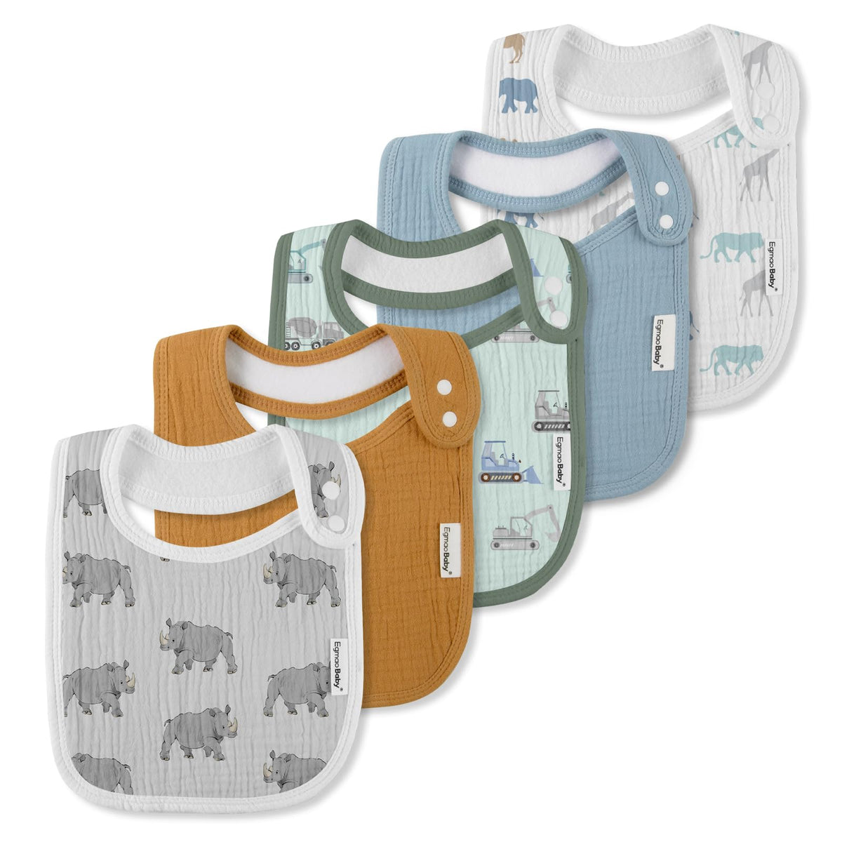 Muslin Baby Bibs for Drooling and Teething,Bibs for Boys Girls