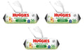 Huggies Natural Care Sensitive Baby Wipes, Unscented, Hypoallergenic, 99% Purified Water, 1 Flip-Top Pack (56 Wipes Total) (Pack of 3)