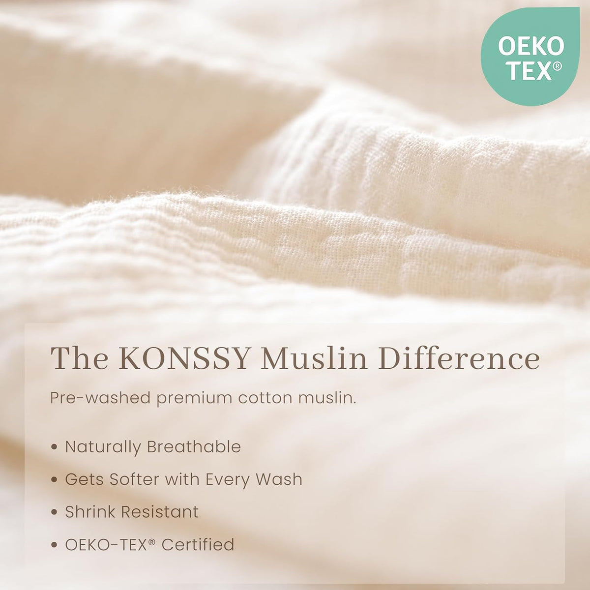 Konssy 6-Pack Muslin Baby Girl Bibs, 100% Soft Cotton Absorbent Drool Bibs