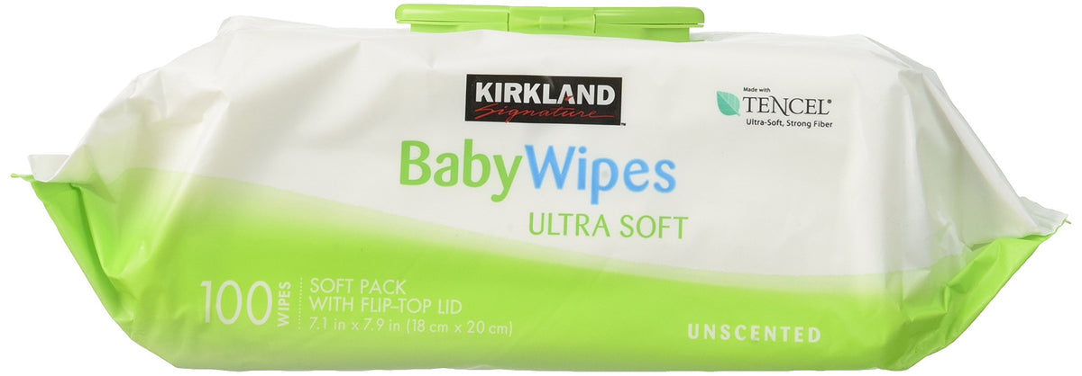 Kirkland Baby Wipes Unscented, 100 Count (Pack of 9)