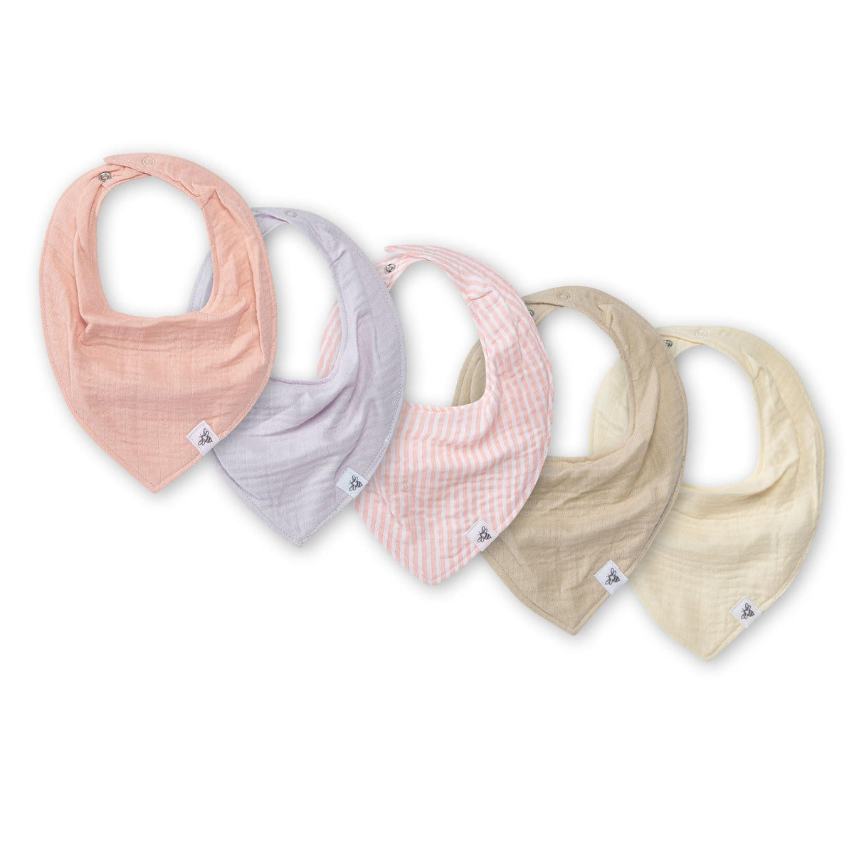 Burt's Bees Baby Bandana Bib Set with Snap Closure