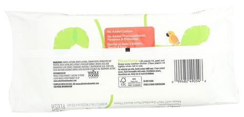 365 by Whole Foods Market, Soft & Strong Disposable Baby Wipes, Enriched with Coconut Oil, 64 Count