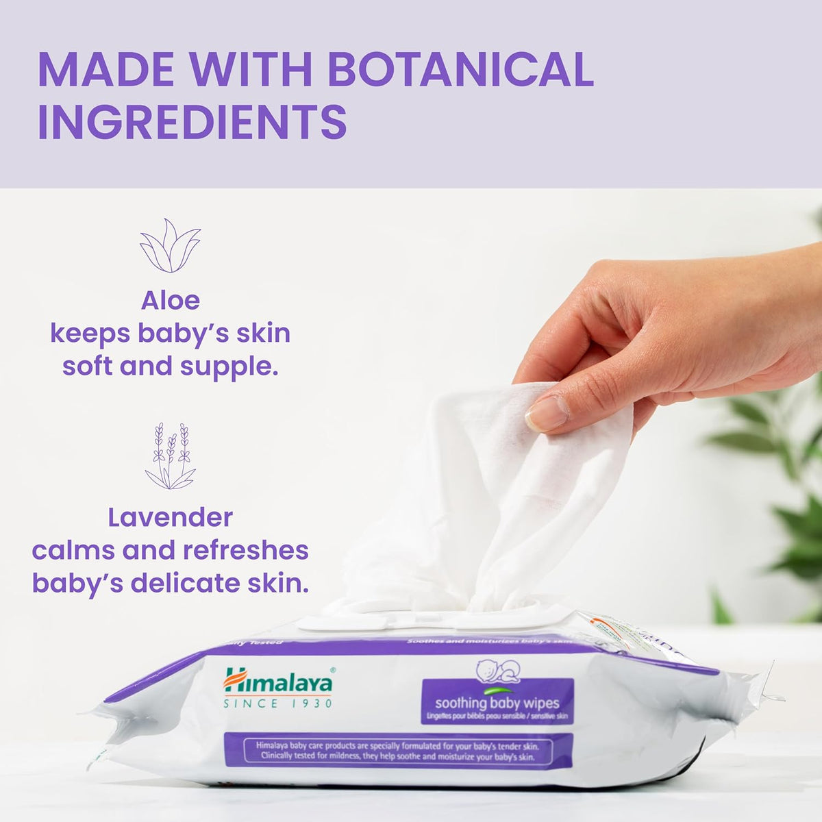 Himalaya Soothing Baby Calming Wipes, 72 ct, 6 Pack (432 Total)