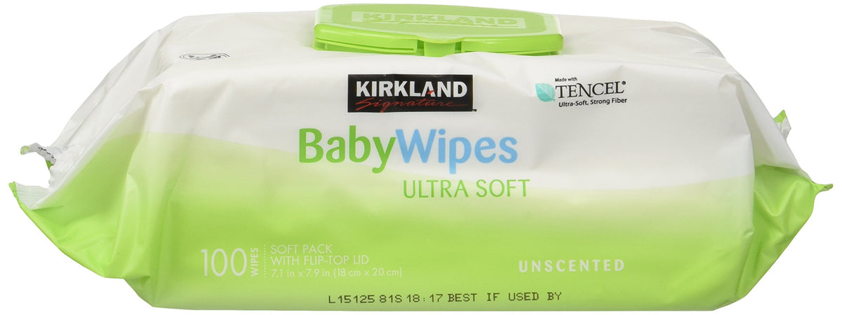 Kirkland Baby Wipes Unscented, 100 Count (Pack of 9)