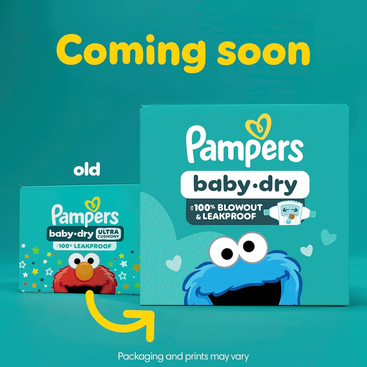 Pampers Baby Dry Ultra Cushiony Diapers, Size 7 (26-50 lbs), 108 Count, Up to 100% Leakproof