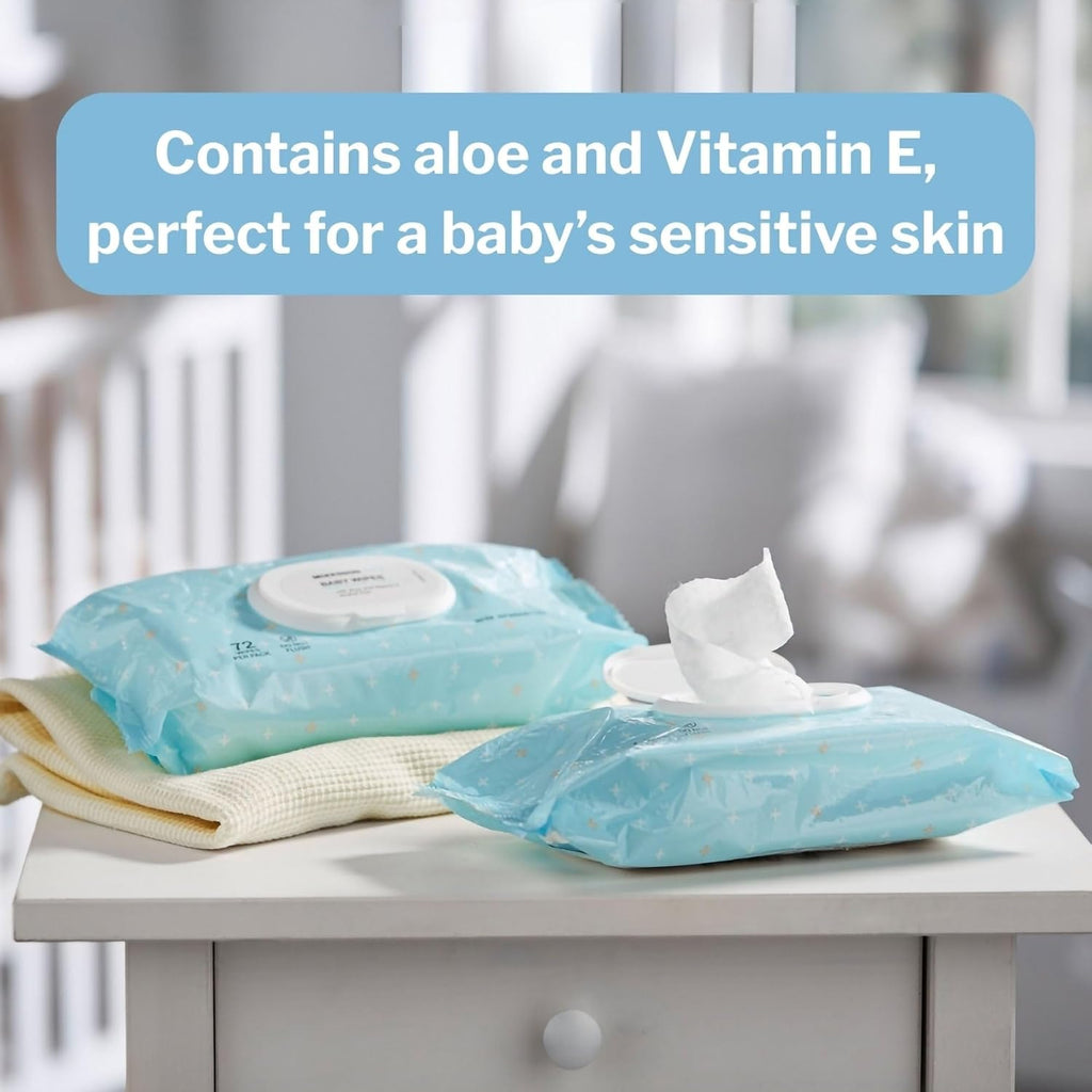 McKesson Baby Wipe with Aloe and, 6.8 x 7 in, 864 Wipes, 72 per Pack