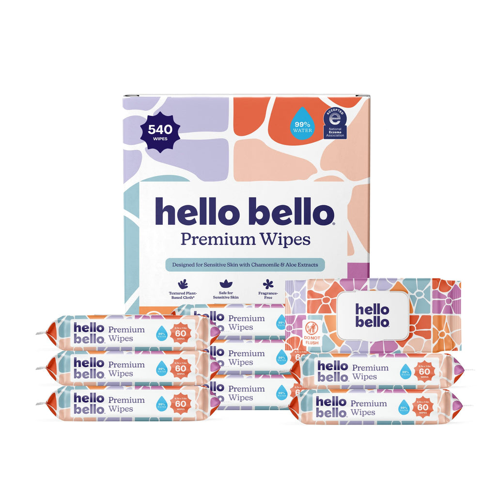 Hello Bello Premium Baby Wipes (Simply Sage) Fragrance-Free 18pk = 1080ct