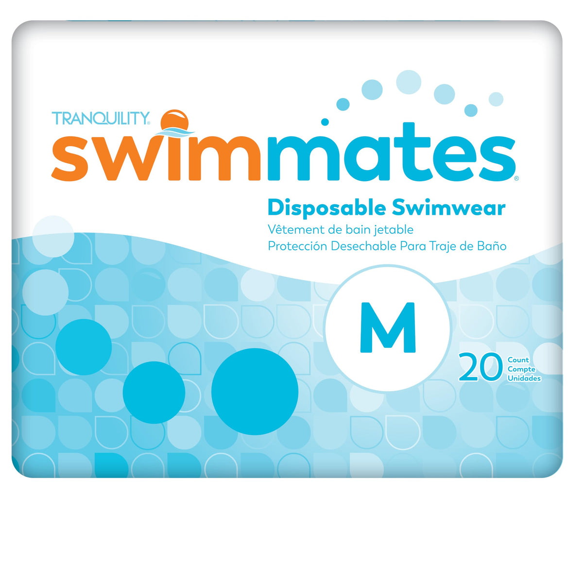 Swimmates Disposable Adult Swim Diapers, X-Small/Youth Large, 24 Ct