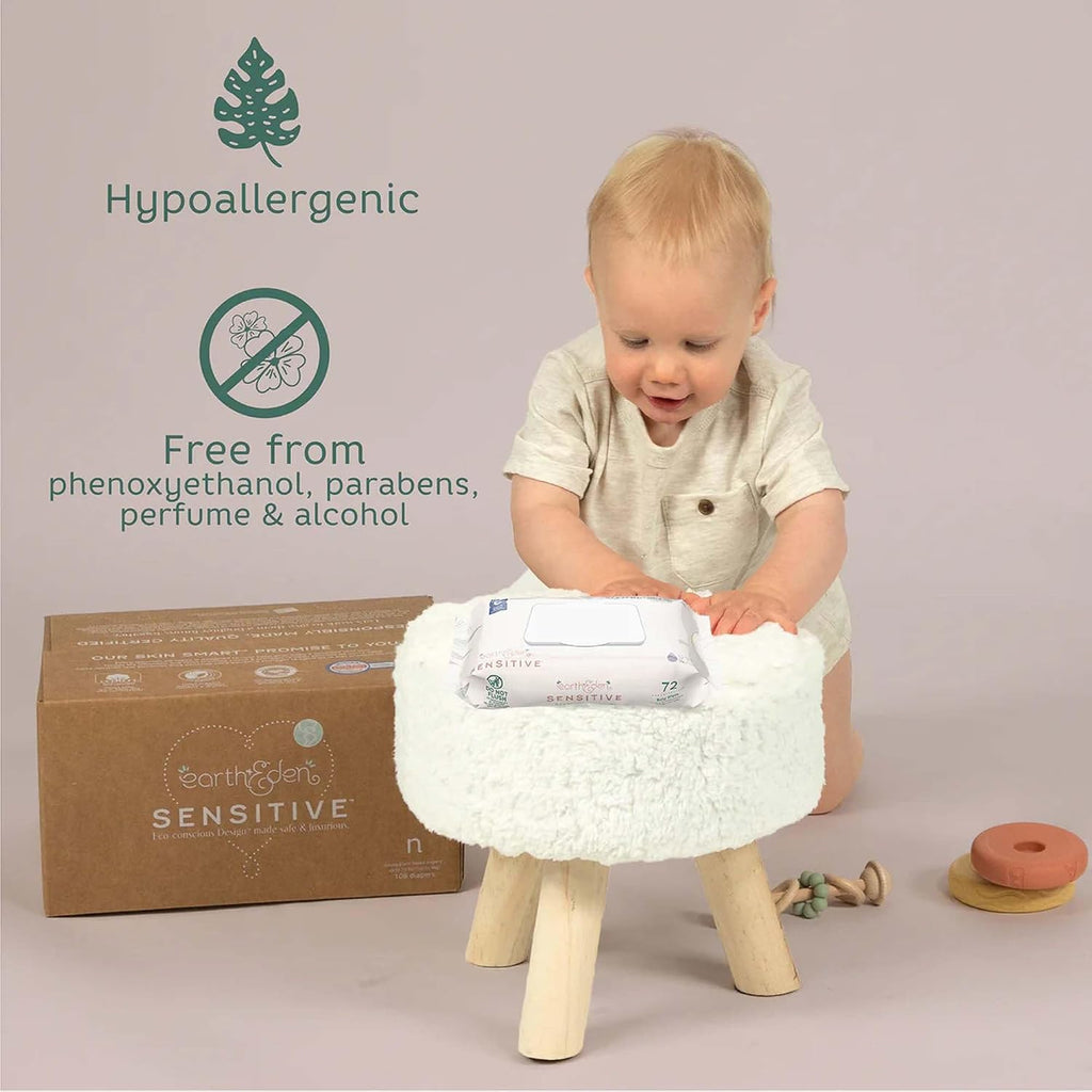 Earth & Eden Sensitive Baby Wipes, Gentle on Skin, 6.7 x 7.7 in, 864 ct