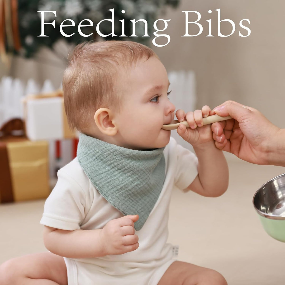 Muslin Bibs, 8 Pack Baby Bandana Drool Bibs,Extra Absorbent Soft Cotton,Baby Bib for Drooling and Teething
