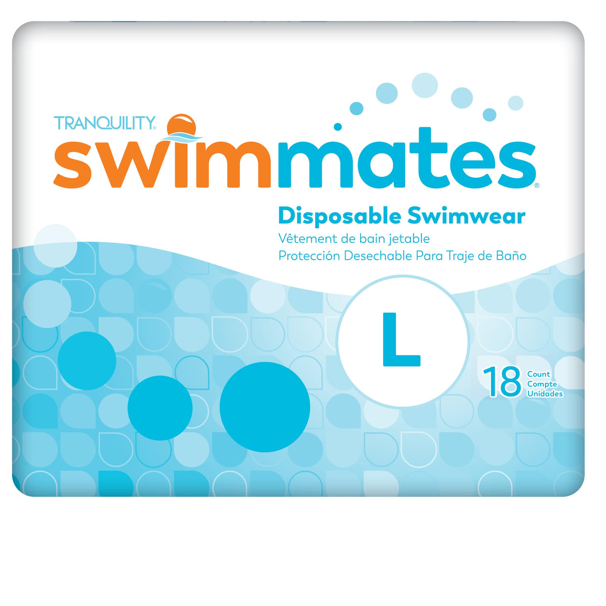 Swimmates Disposable Adult Swim Diapers, X-Small/Youth Large, 24 Ct