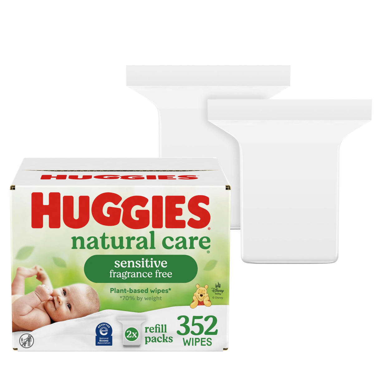Huggies Natural Care Sensitive Baby Wipes, Unscented, 3 Packs, 624 Wipes