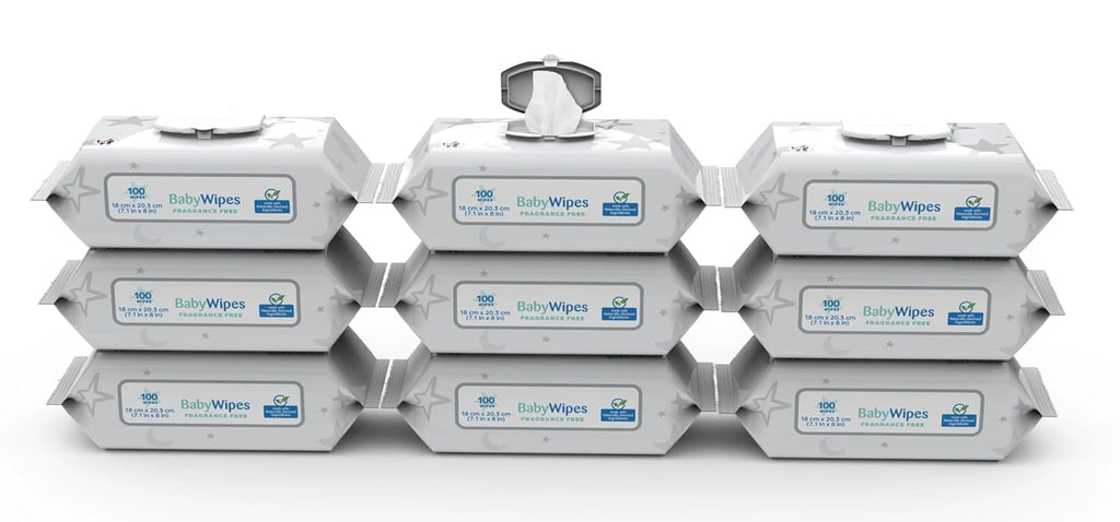 Signature Baby Wipes Unscented, 900 Per Box, Hypoallergenic (1 Box)