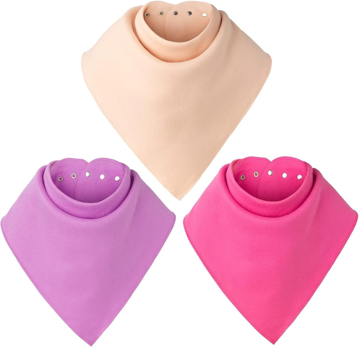 Baby Noah Adult Drool Bib for Special Needs, 3 Pack Large Elderly Bandana, Teen Bib for Women Men, Soft Absorbent Set for Kid