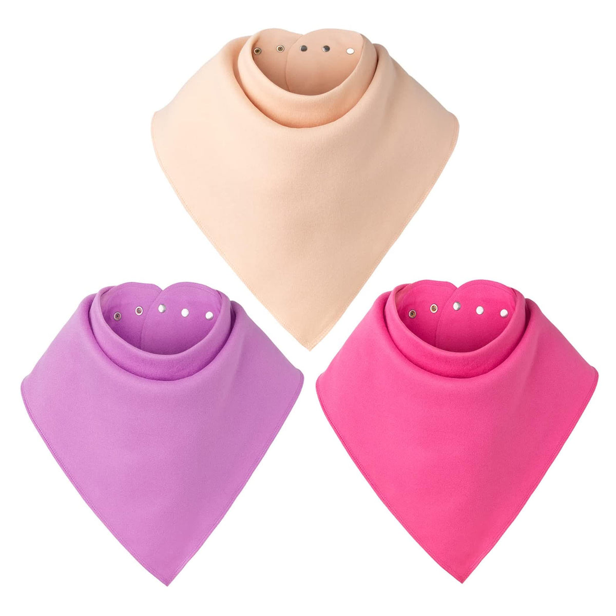 Baby Noah Adult Drool Bib for Special Needs, 3 Pack Large Elderly Bandana, Teen Bib for Women Men, Soft Absorbent Set for Kid