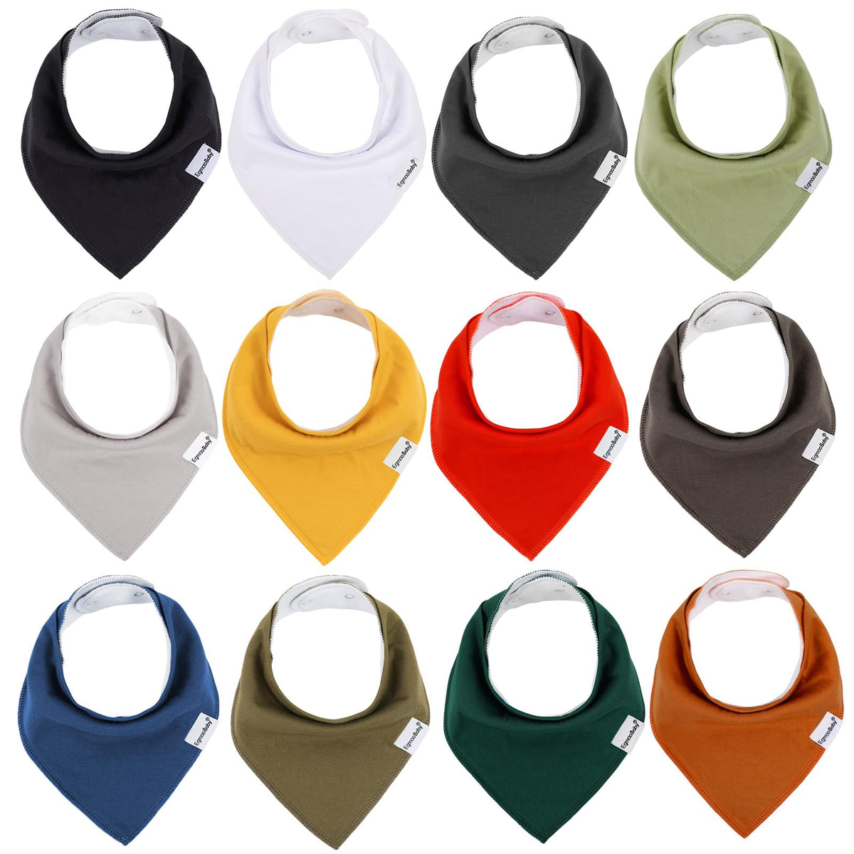 Muslin Baby Bibs for Boys Girls,10 Pack Super Absorbent Baby Bandana Drool Bibs Set for Teething and Drooling,100% Cotton Soft for Infant,Newborn