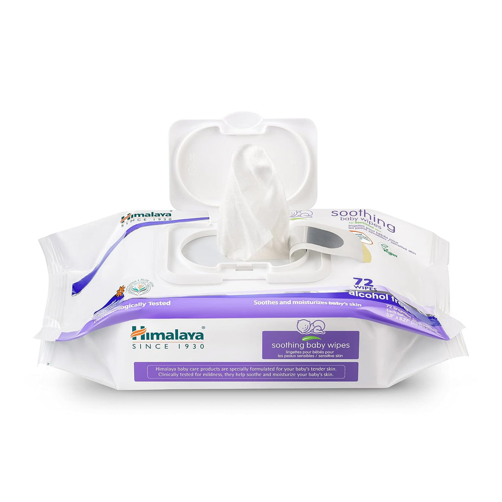 Himalaya Soothing Baby Calming Wipes, 72 ct, 6 Pack (432 Total)