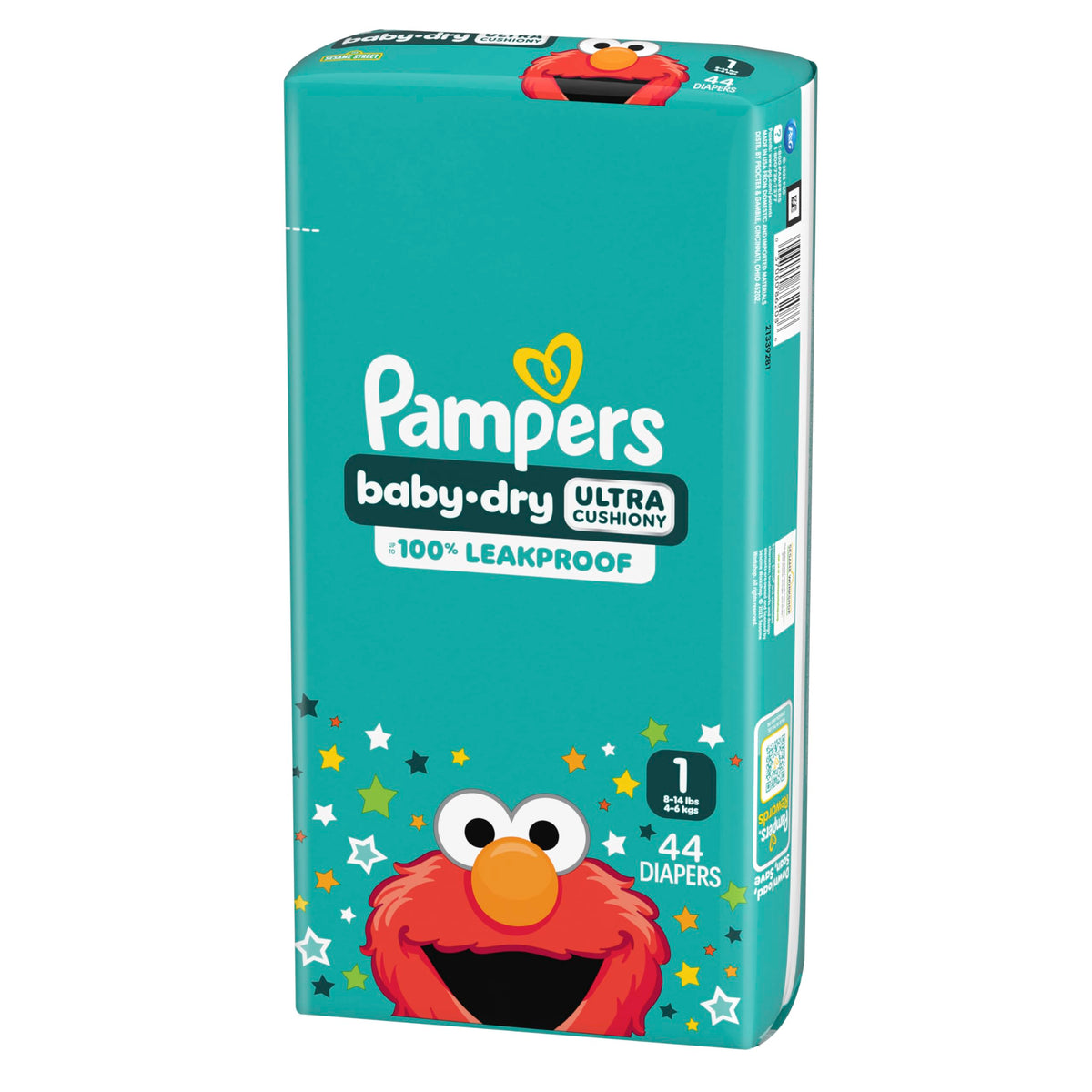 Pampers Baby Dry Ultra Cushiony Diapers, Size 7 (26-50 lbs), 108 Count, Up to 100% Leakproof