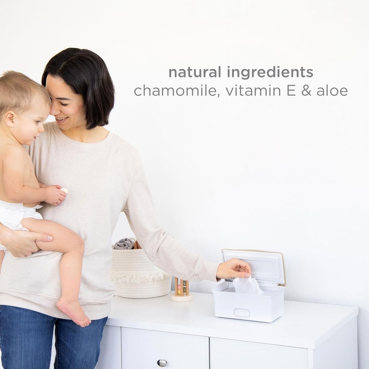 Ubbi Fragrance-Free Baby Wipes, 99% Water Based, EWG Verified, 3 Pack
