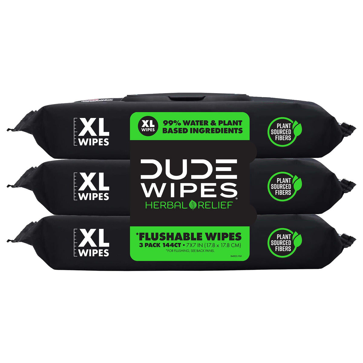 DUDE Wipes Unscented Adult Flushable Wet Wipes, Sensitive Skin, 288 Count