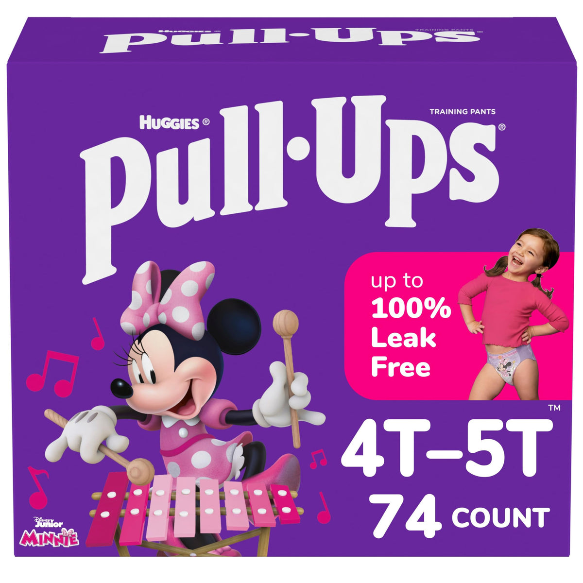 Pull-Ups Girls' Potty Training Pants, Size 5T-6T, 80 Count
