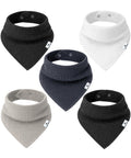 Diaper Squad 10-Pack Organic Muslin Cotton Baby Bibs for Baby Boy, Girl