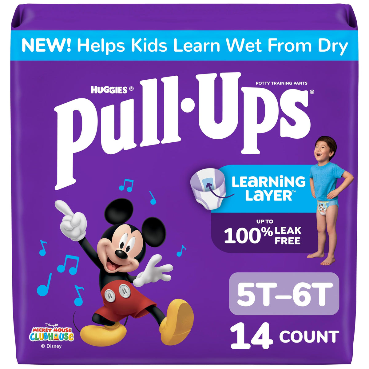 Pull-Ups Boys' Potty Training Pants, Size 5T-6T, 80 Count
