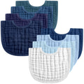 Frienda 8 Pcs Muslin Baby Bibs Waterproof Bib for Drool,Terracotta