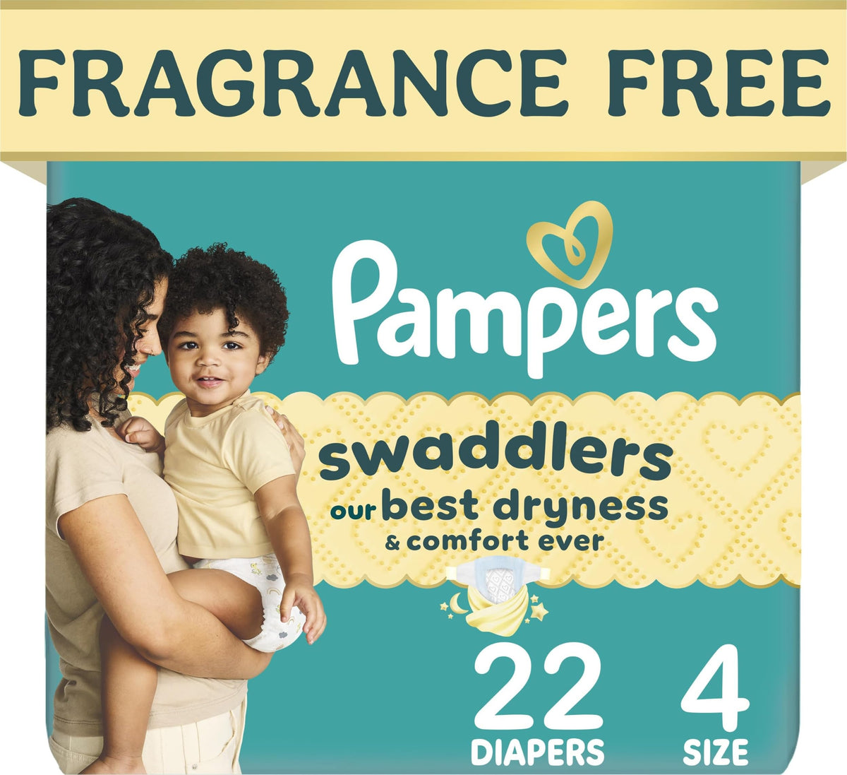 Swaddlers Diapers, Size 1 (8-14 lbs), 96 Count, Fragrance Free, Hypoallergenic, Absorbent, Pediatrician Recommended, Skin Safe