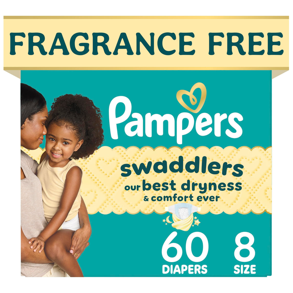 Swaddlers Diapers, Size 1 (8-14 lbs), 96 Count, Fragrance Free, Hypoallergenic, Absorbent, Pediatrician Recommended, Skin Safe