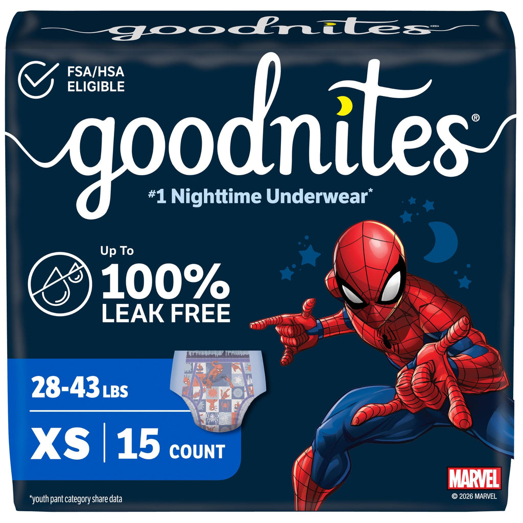 GoodNites Boys Nighttime Underwear, Size Large, 34 Ct, 2 Packs of 17