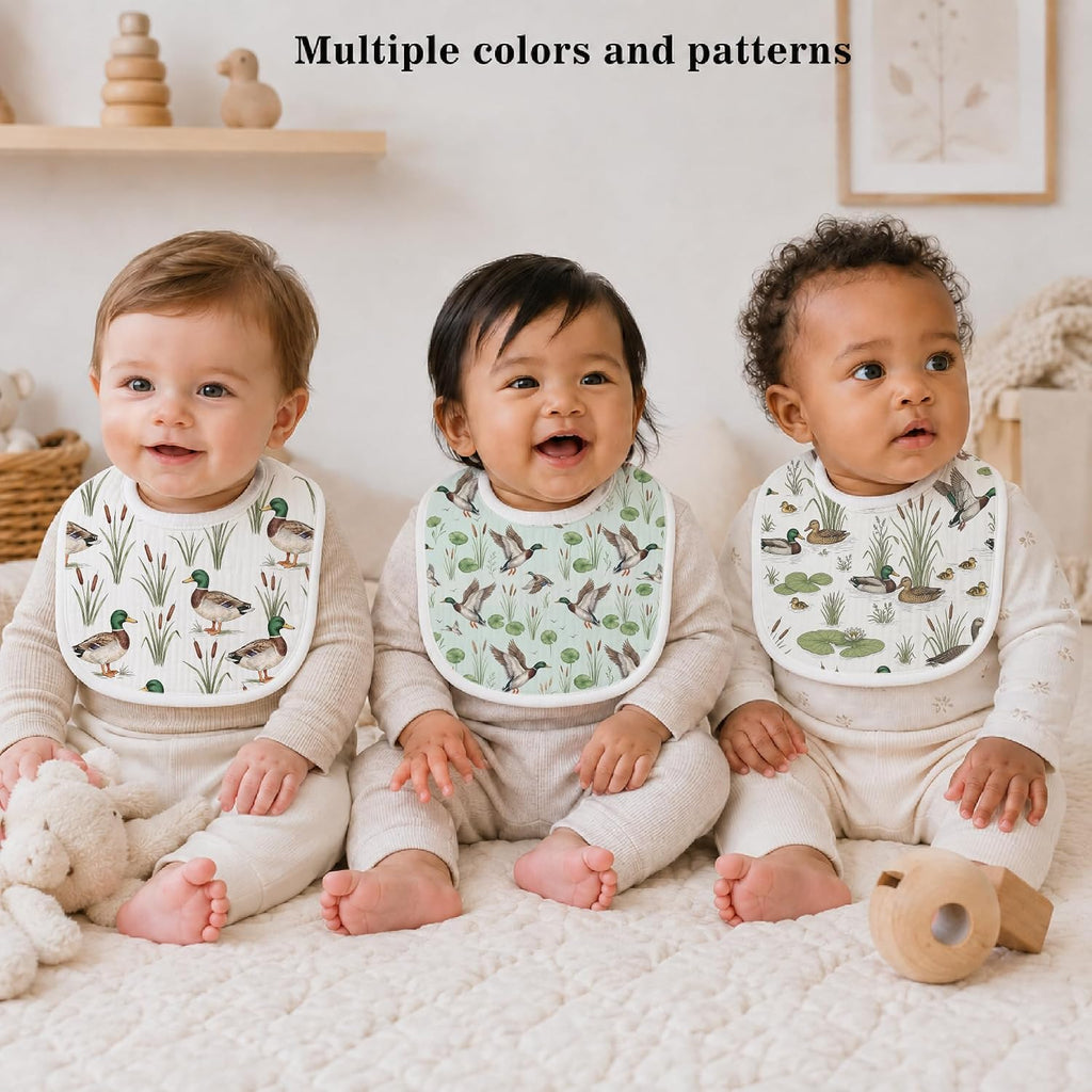 Baby Bibs for Baby Boys Girls 6-Pack