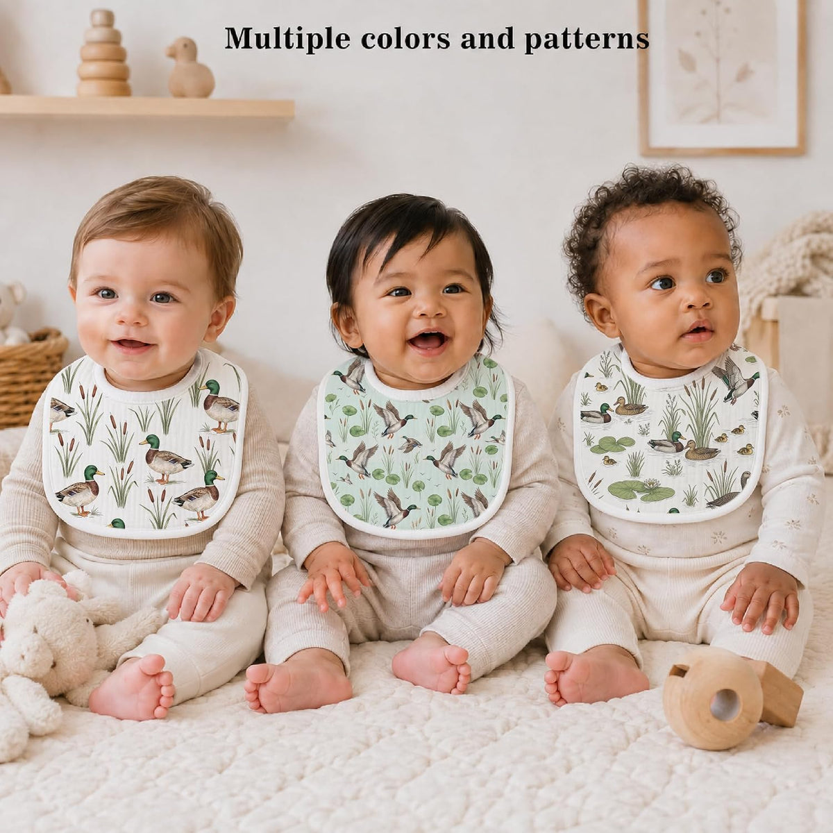 Baby Bibs for Baby Boys Girls 6-Pack