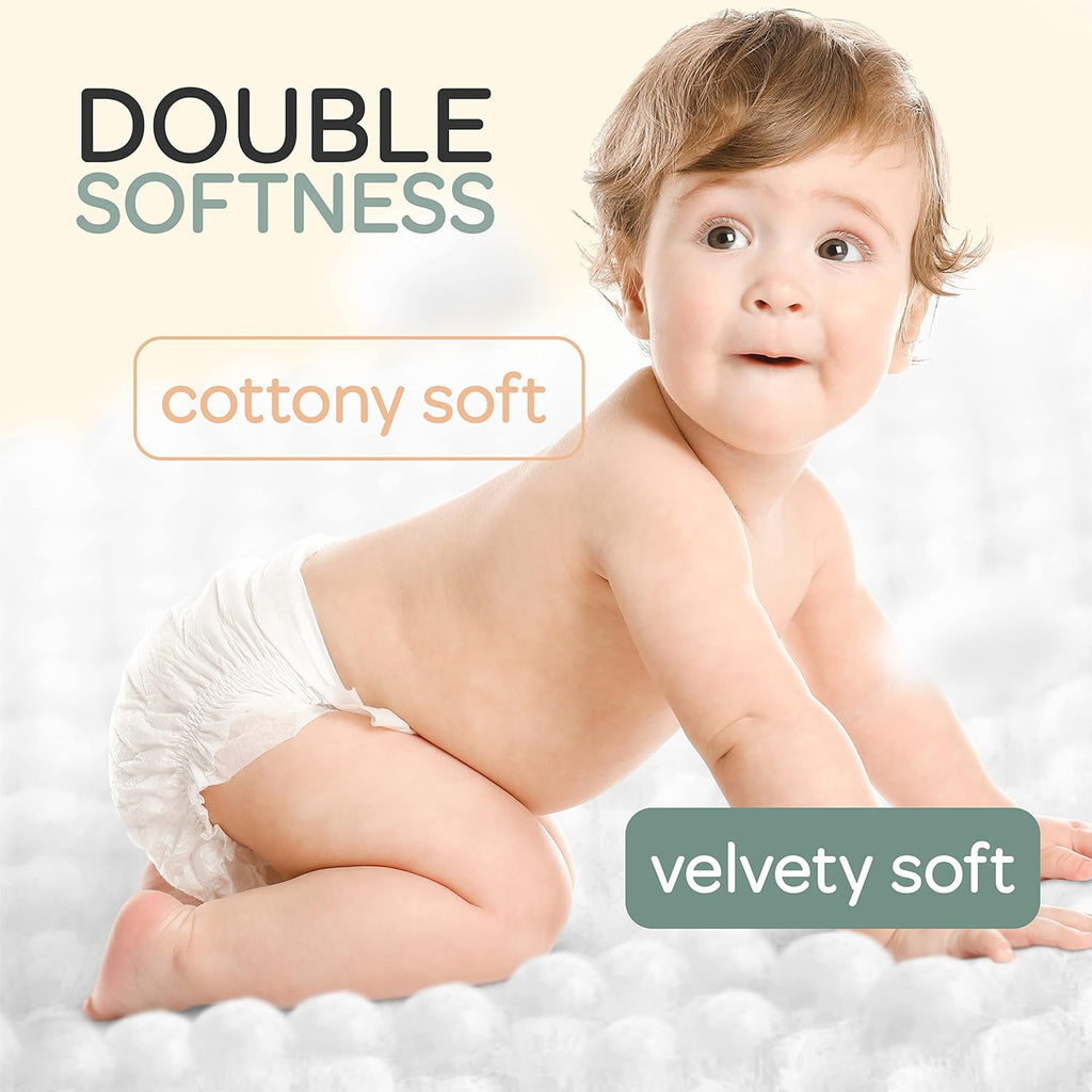Baby Diapers Size 3(16-28lb),66 Count Babycozy Dry Disposable Diapers,Bouncy Soft Diapers Hypoallergenic Without Chlorine, Eco Friendly,Stop Overnight Diapers Leak