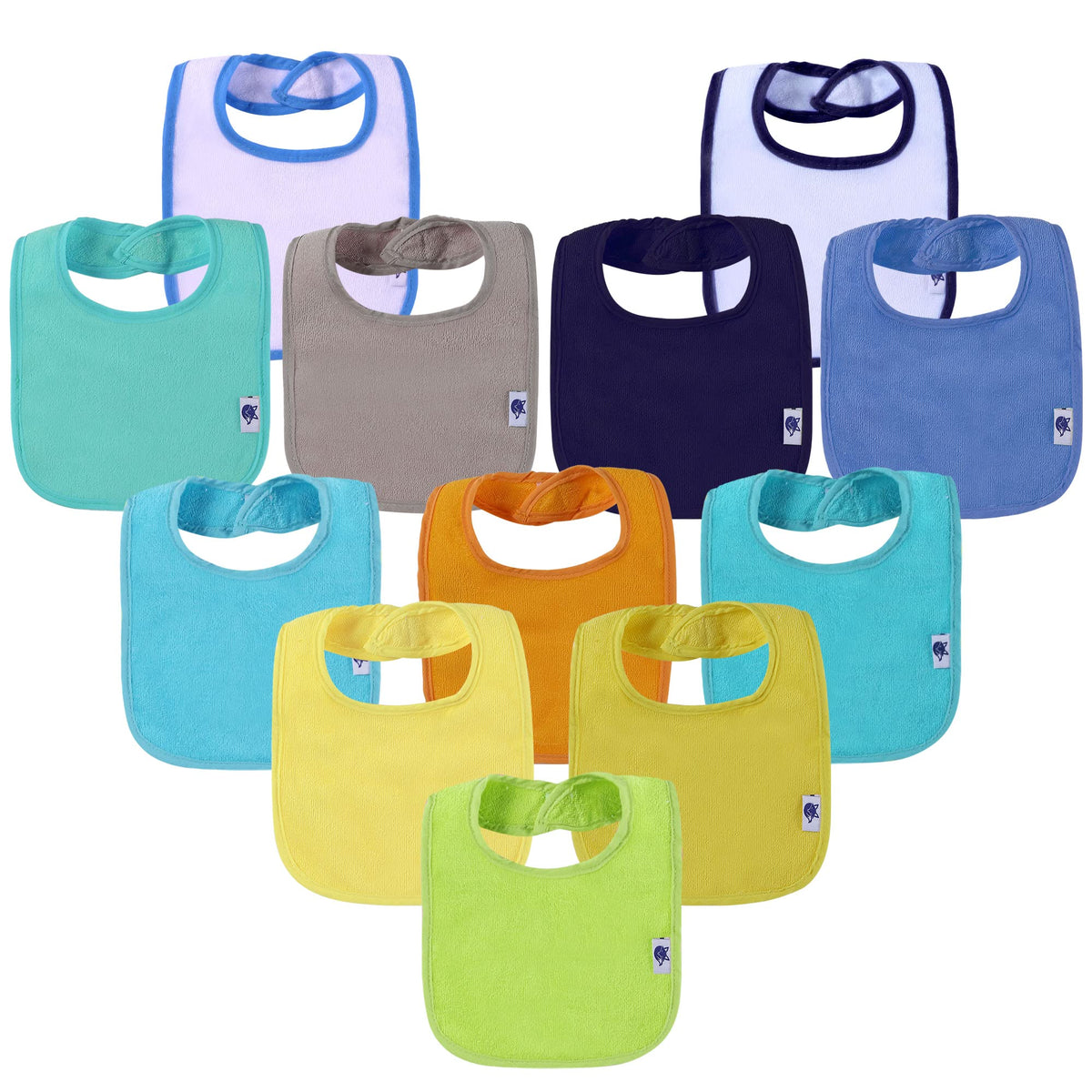 SPINFOX Waterproof Baby Bibs Unisex Infant Drool Feeding Teething
