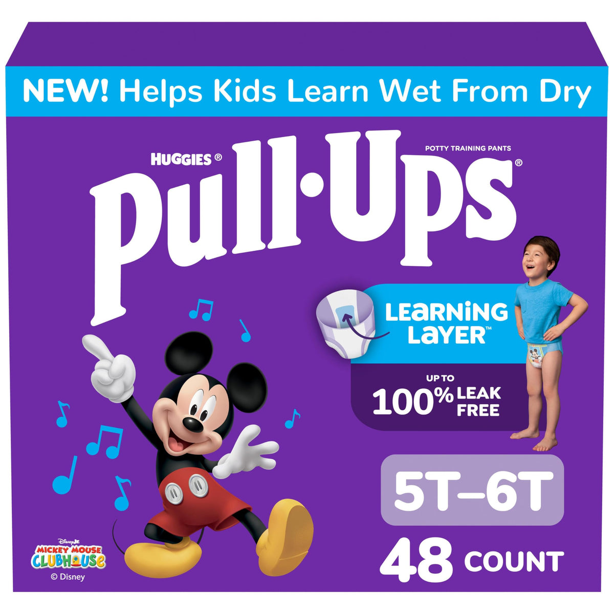 Pull-Ups Boys' Potty Training Pants, Size 5T-6T, 80 Count