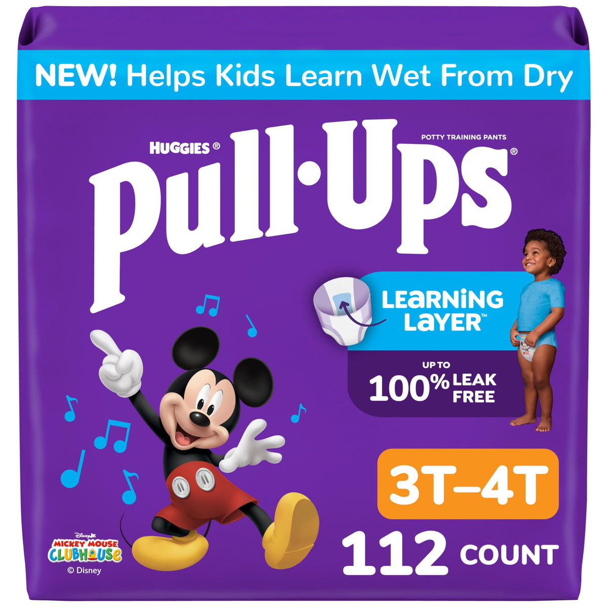 Pull-Ups Boys' Potty Training Pants, Size 5T-6T, 80 Count