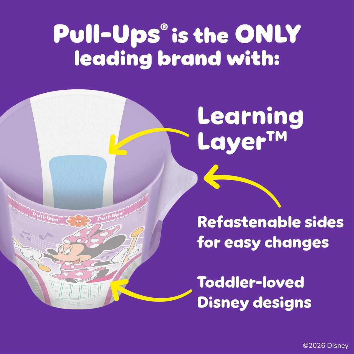 Pull-Ups Girls' Potty Training Pants, Size 5T-6T, 80 Count