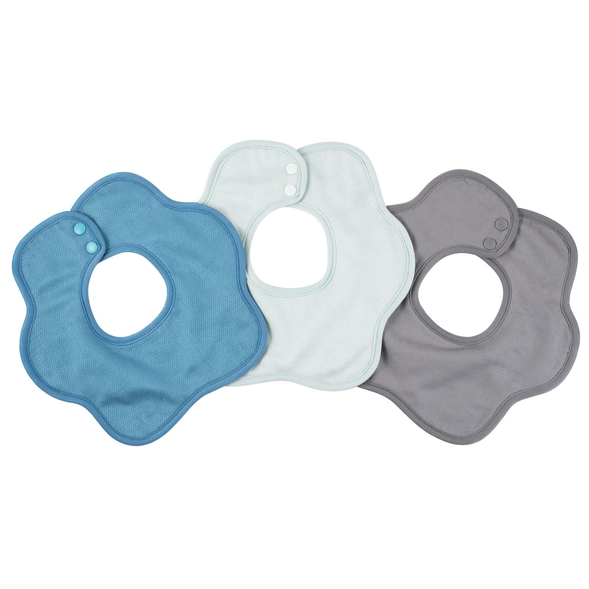Tiny Twinkle Roundabout Drool Bibs 3 Pack - 360 Rotating Water Resistant and Absorbent Teething Baby Bibs