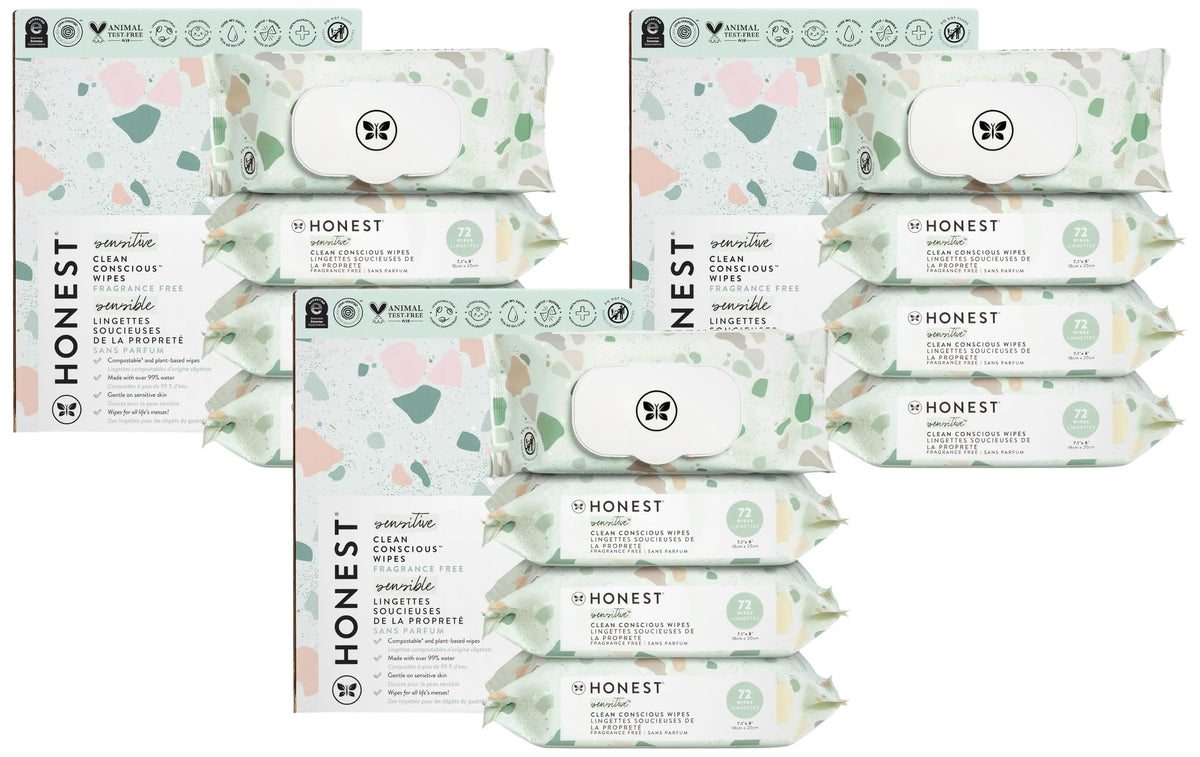 The Honest Company Multi-Use Baby Wipes, Geo Mood, 288 Count