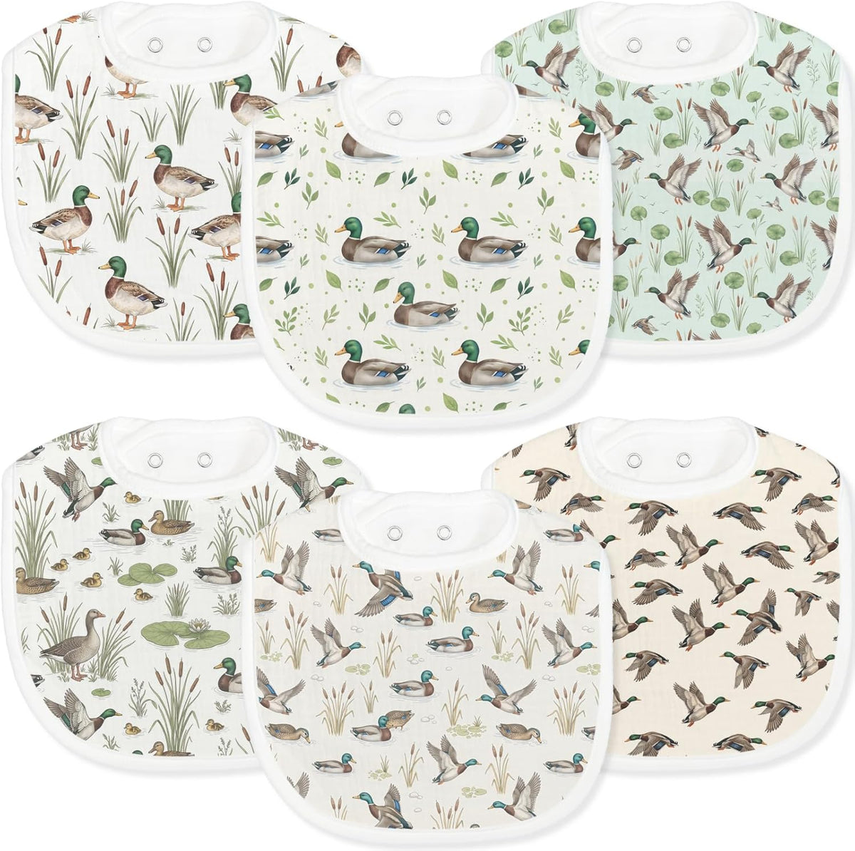 Baby Bibs for Baby Boys Girls 6-Pack