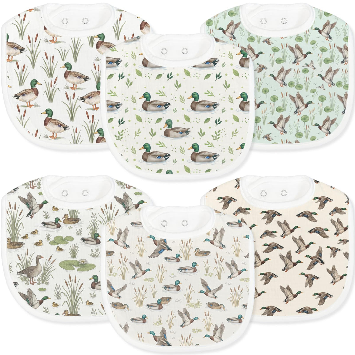Baby Bibs for Baby Boys Girls 6-Pack