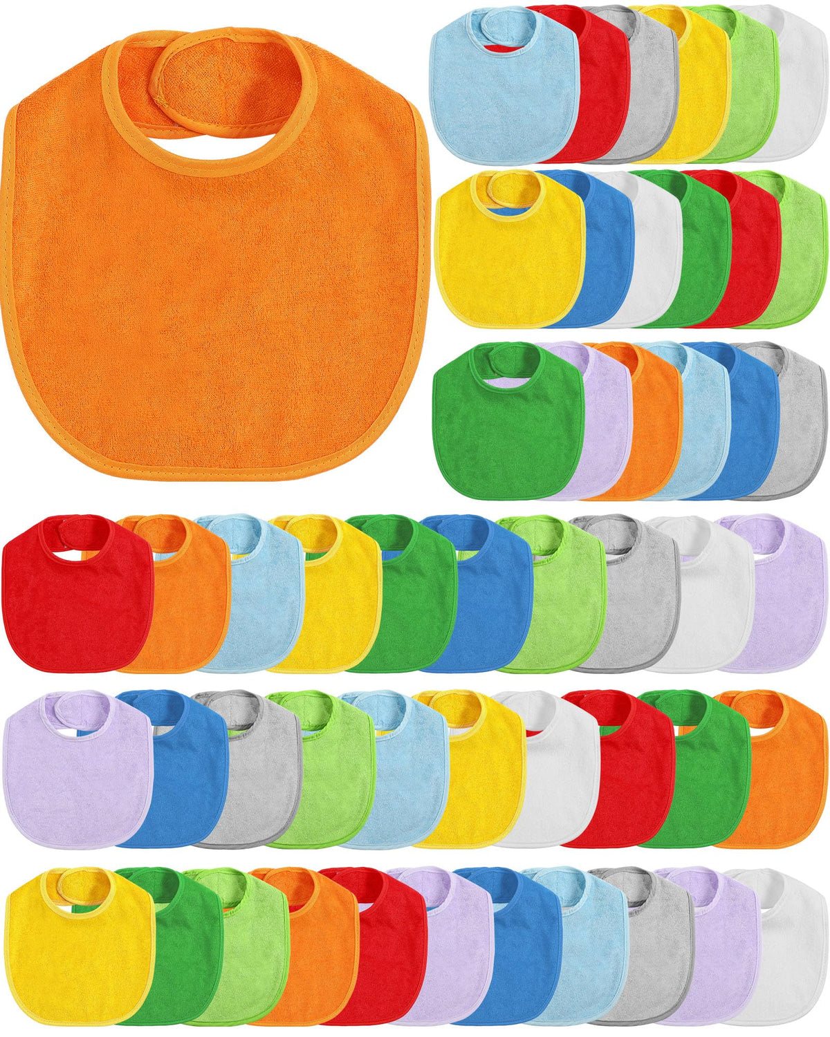 JaGely 30 Pcs Muslin Baby Bibs for Boys