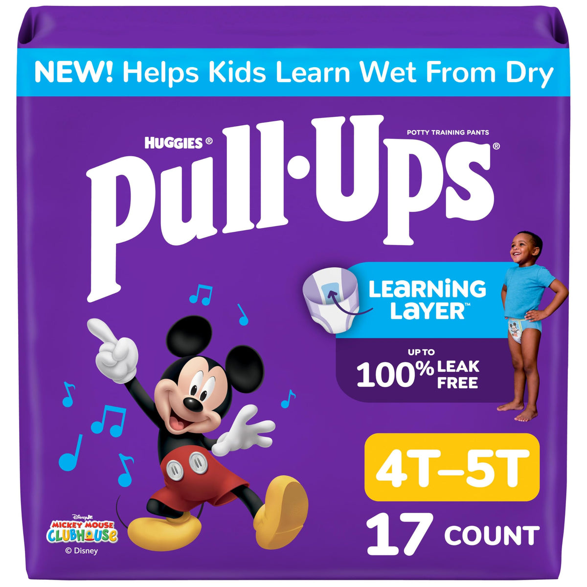 Pull-Ups Boys' Potty Training Pants, Size 5T-6T, 80 Count