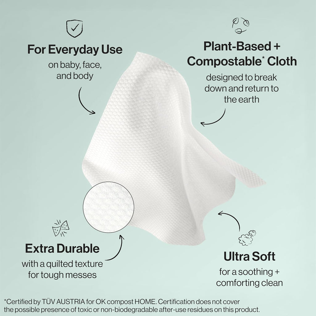 The Honest Company Multi-Use Baby Wipes, Geo Mood, Unscented, 576 Count