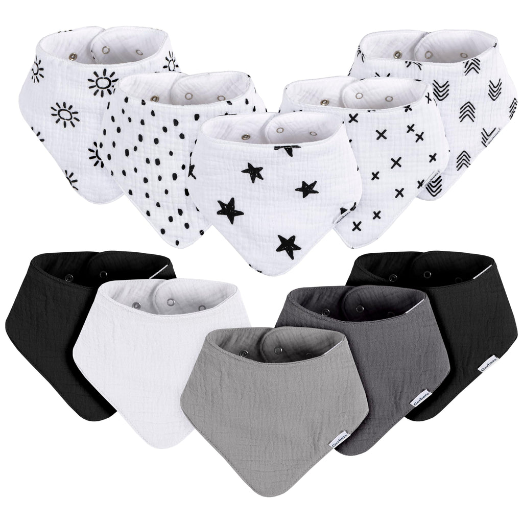 Gerber Baby Boys & Girls Muslin Bandana Bibs