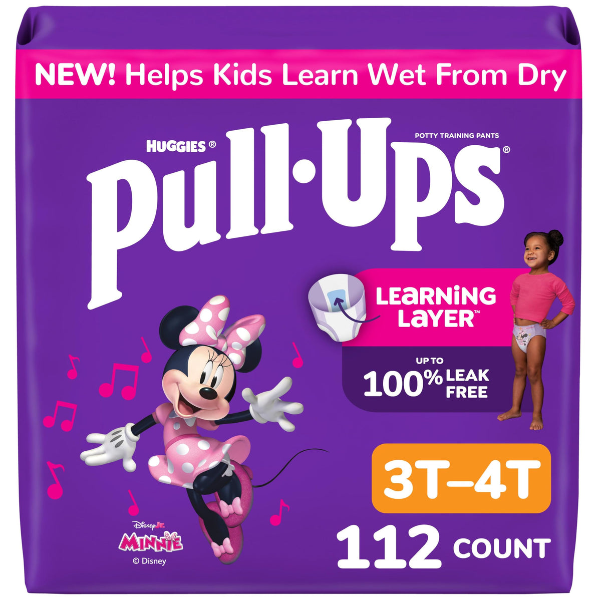 Pull-Ups Girls' Potty Training Pants, Size 5T-6T, 80 Count