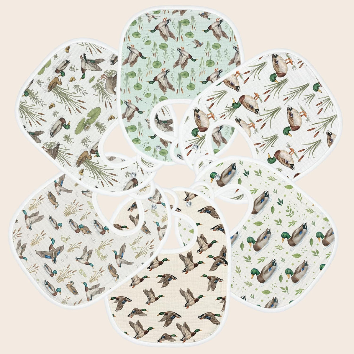 Baby Bibs for Baby Boys Girls 6-Pack
